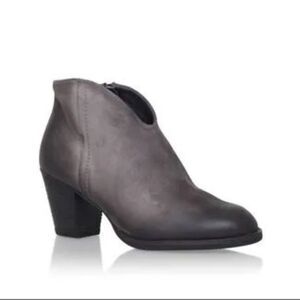 Paul Green Delgado Taupe Suede Ankle Boots Full Zipper US 9.5 Boho Chic Retro
